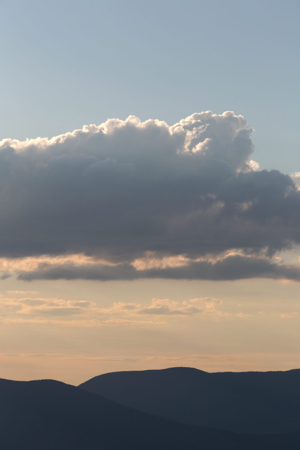 Soft Clouds Over Mountains