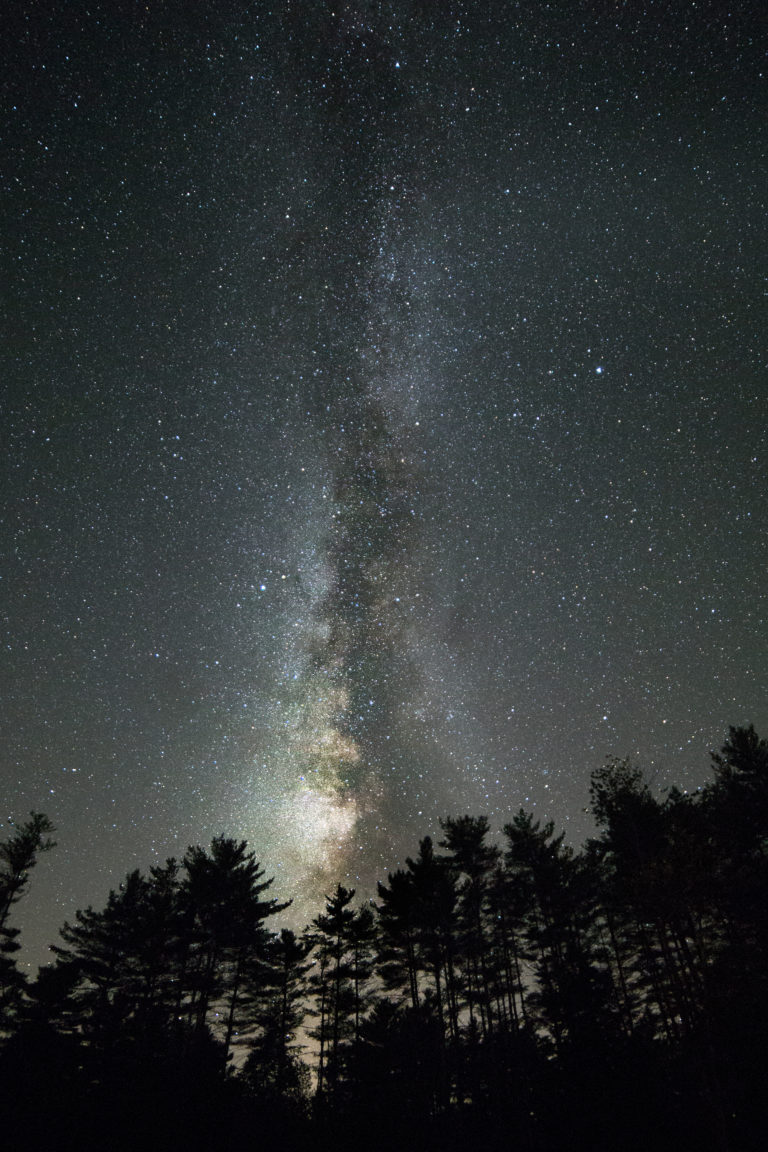 Milky Way Bursting Upwards