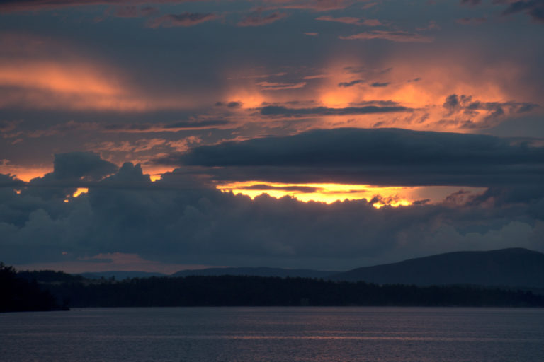 Thick Clouds with Peeks of Sunset