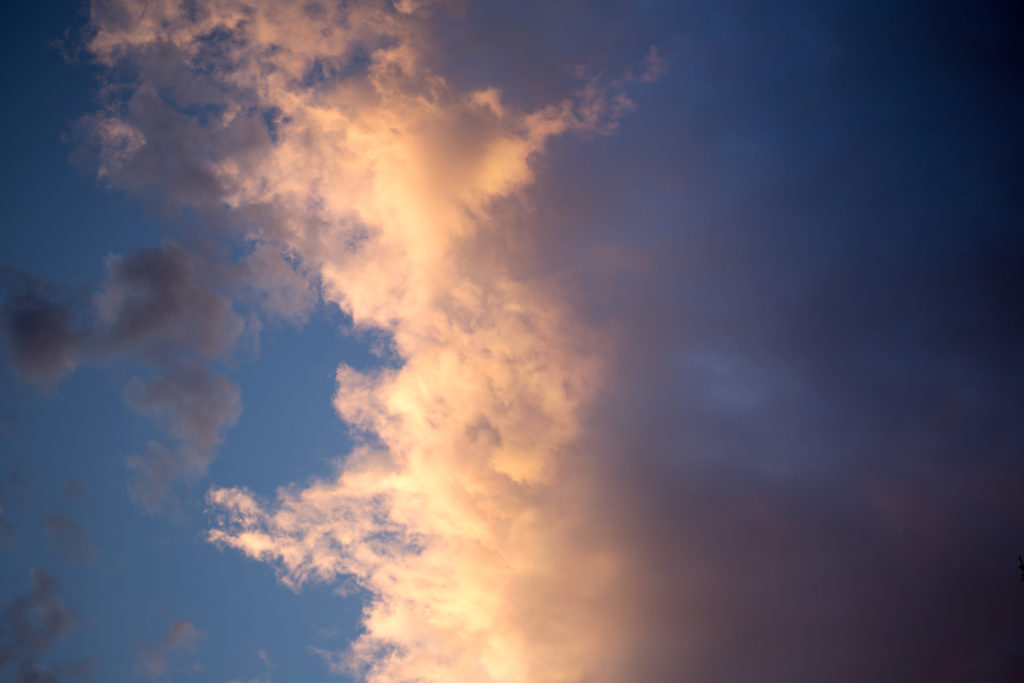 Sunlit Edge of Large Cloud