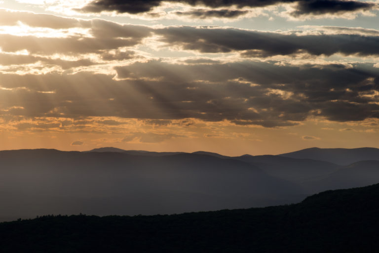 Sunbeams Coming Through Clouds