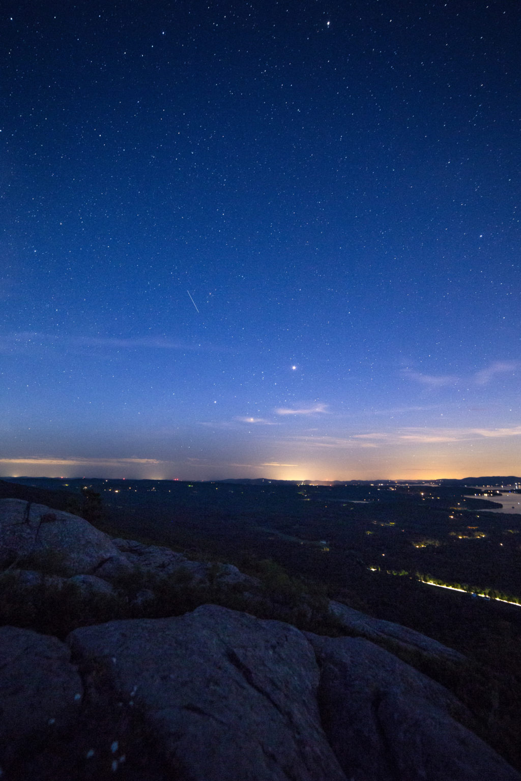 Civilization in the Distance from Mountaintop