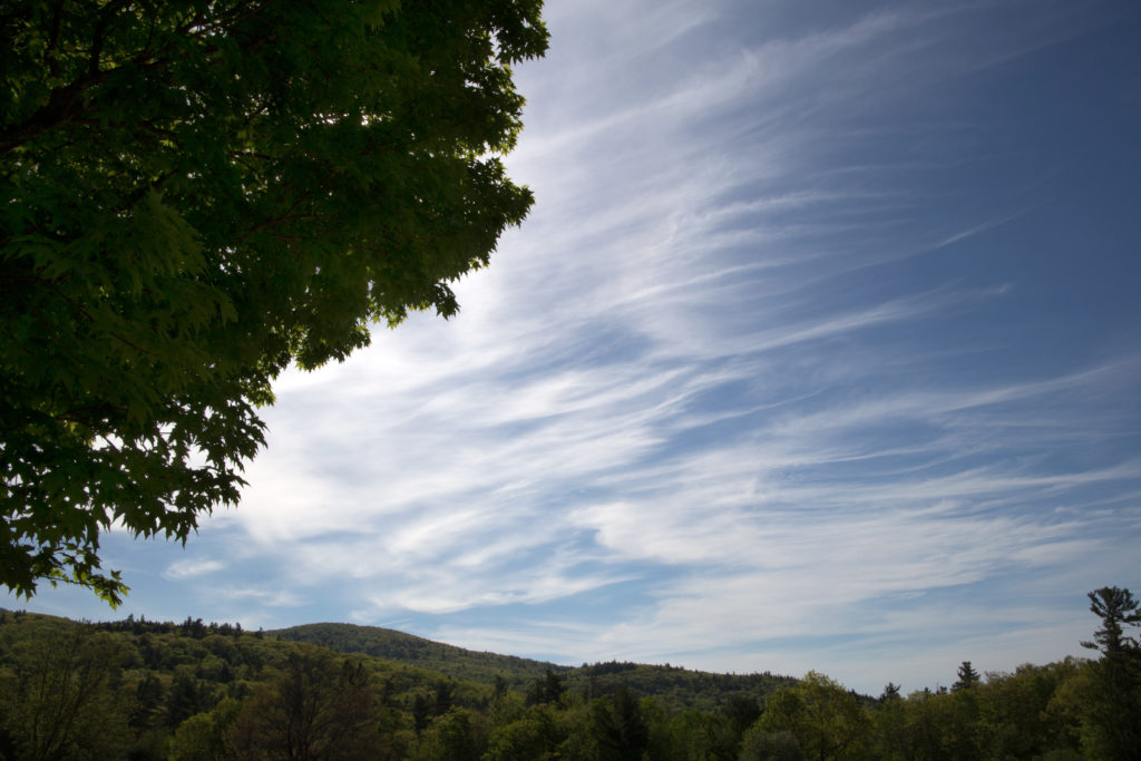 Cirrus Clouds Over Landscape