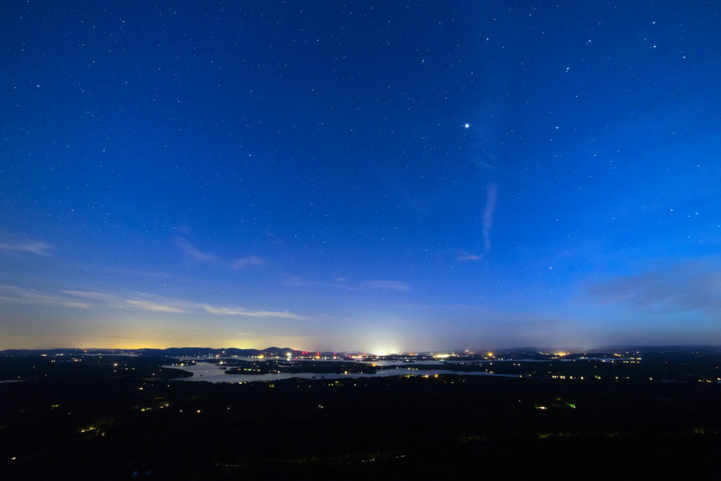 City in the Distance at Blue Hour