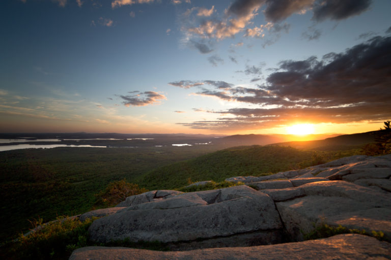 Warm Sunset From the Mountain