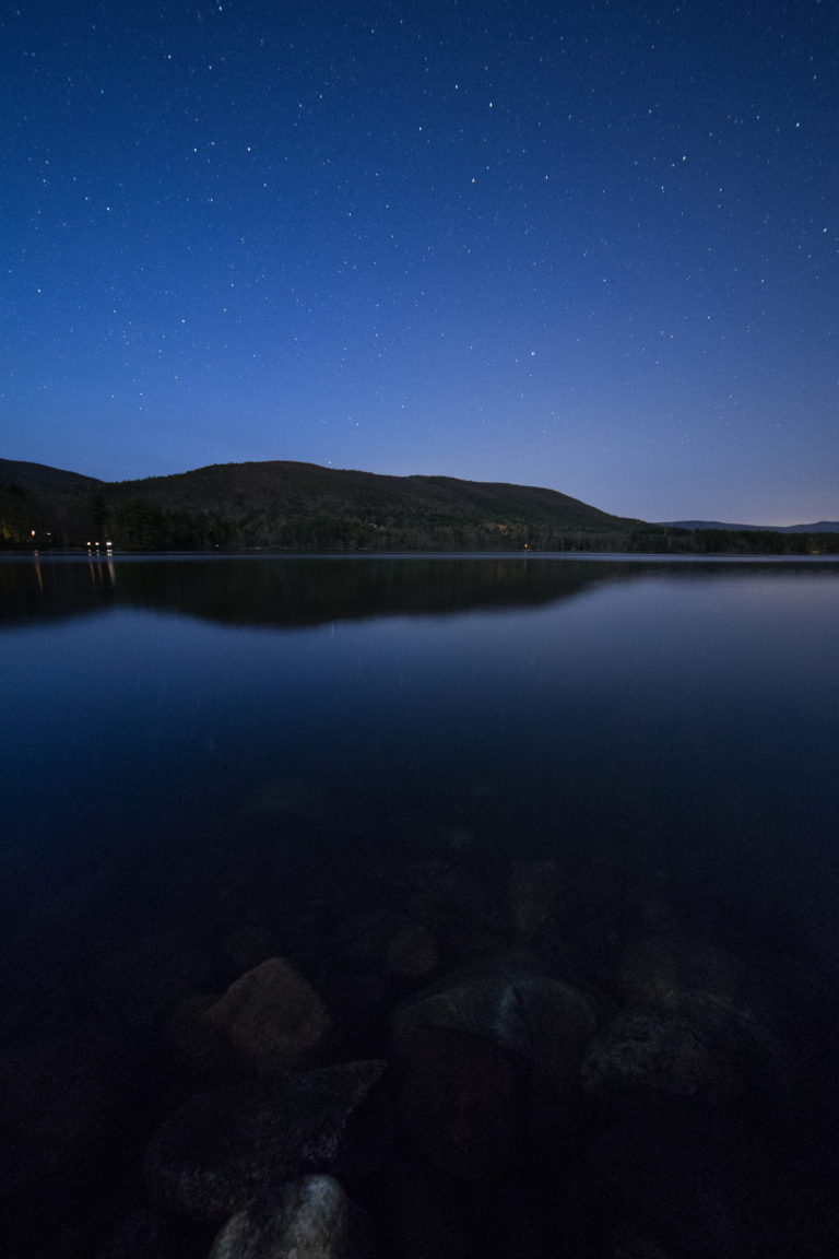 Still Blue Pond Reflections