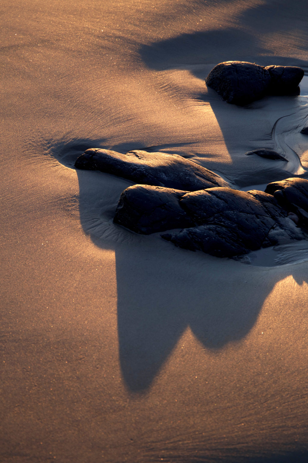 Sand, Rocks, and Shadows