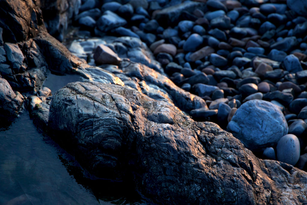 Beach Rocks in Early Morning Light