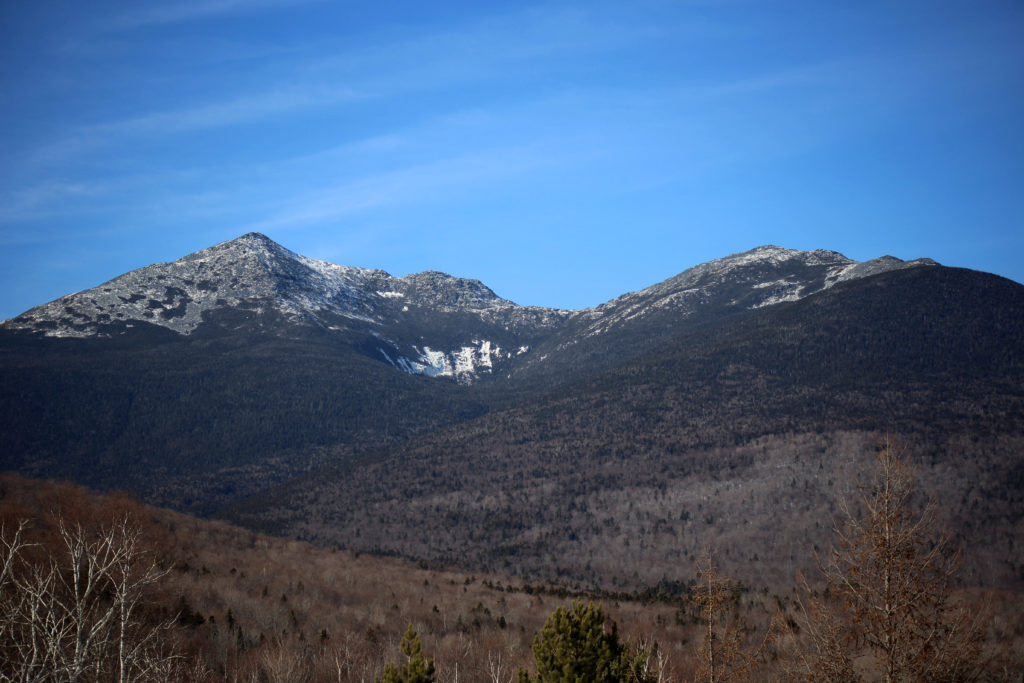 Snow Bowl Between Mountains