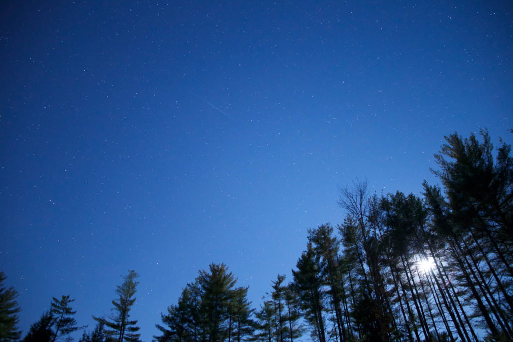 Faint Stars in Blue Sky