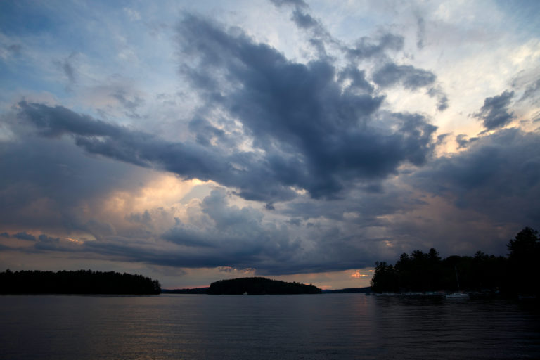 Moody Sky Over Lake