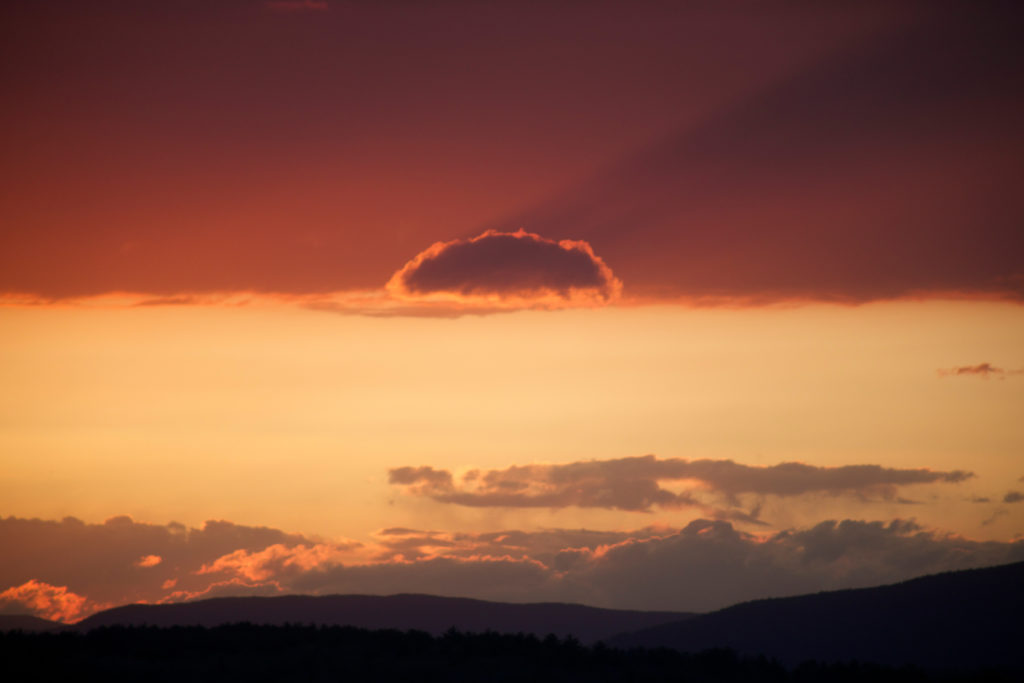 Layered Clouds Sunset