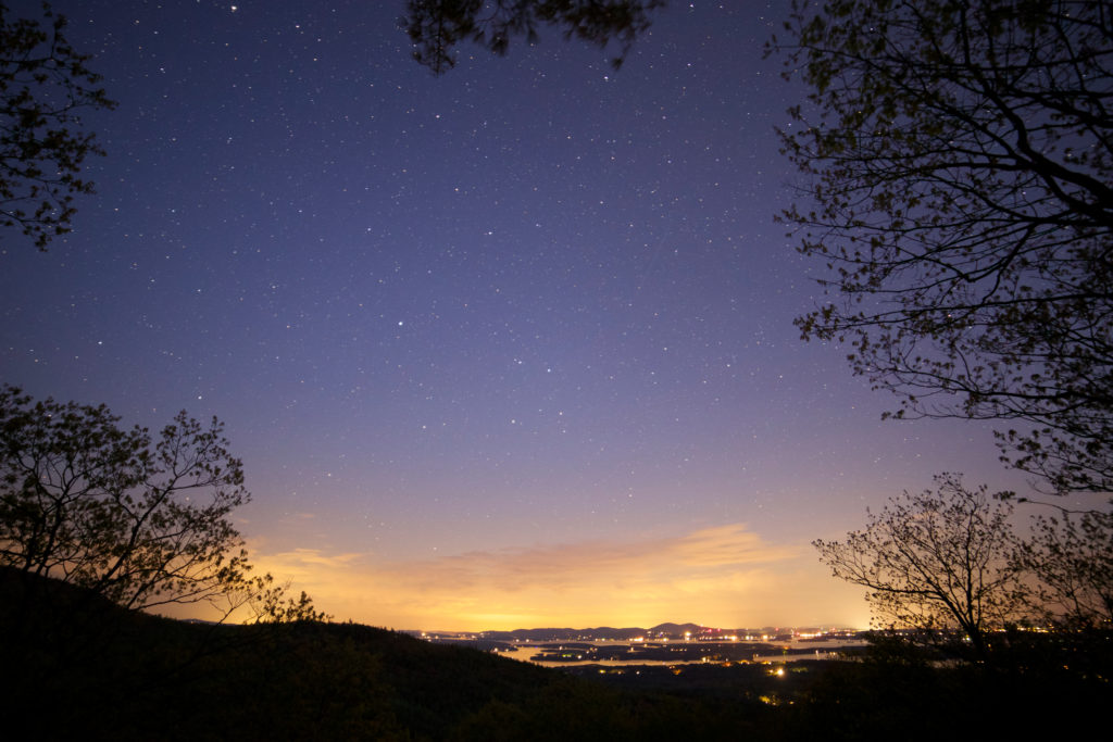 City Lights from the Mountaintop