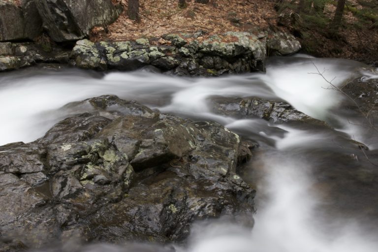 Small Rushing Stream Over Rocks