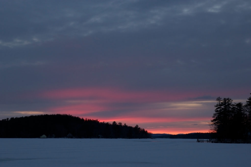 Colorful Cloudy Winter Sky