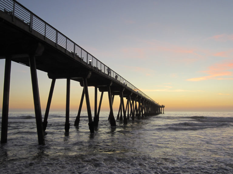 Beautiful Ocean Pier at Sunset