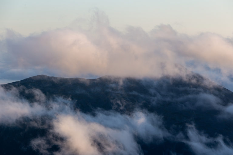 Contrasting Clouds and Mountains