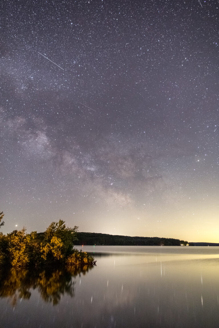 Milky Way Galaxy and a Calm Lake