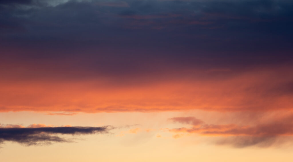 Light and Dark Sunset Clouds