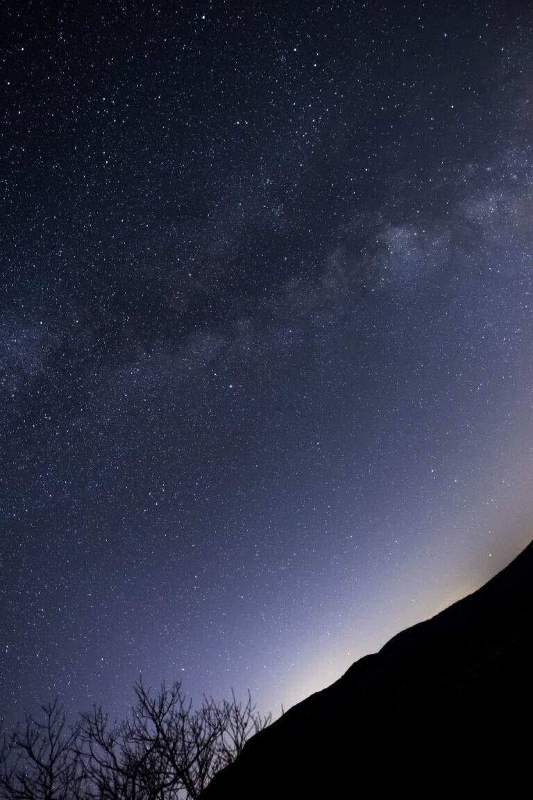 Tilted Milky Way Mountain