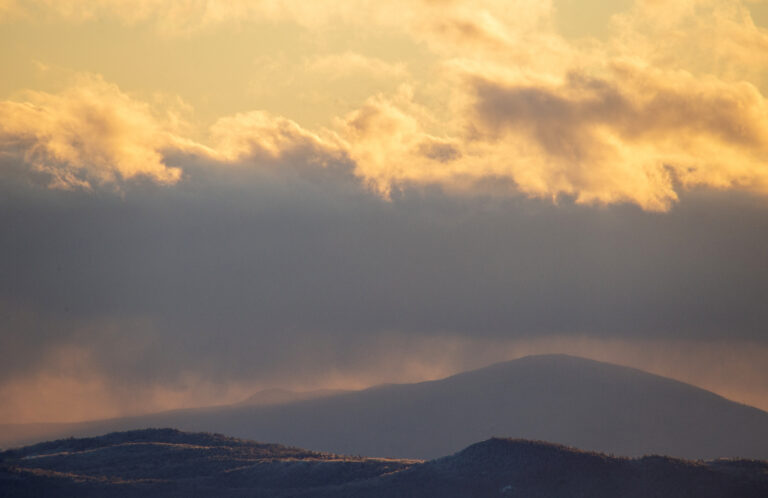 Winter Clouds at Sunset