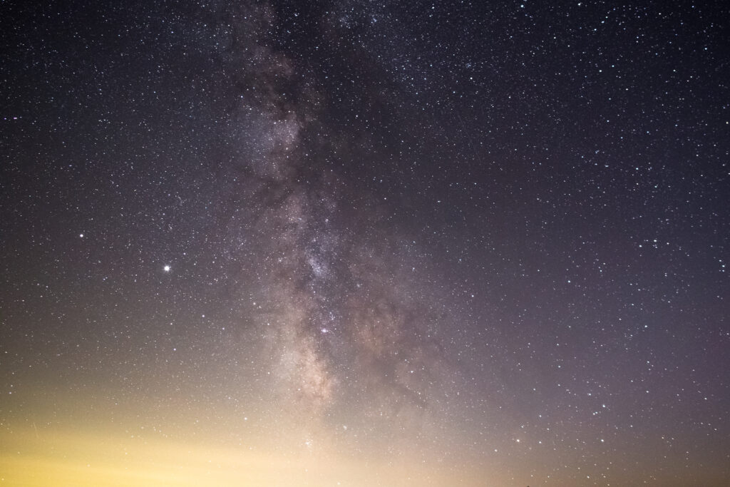 Milky Way Stars and Light Pollution