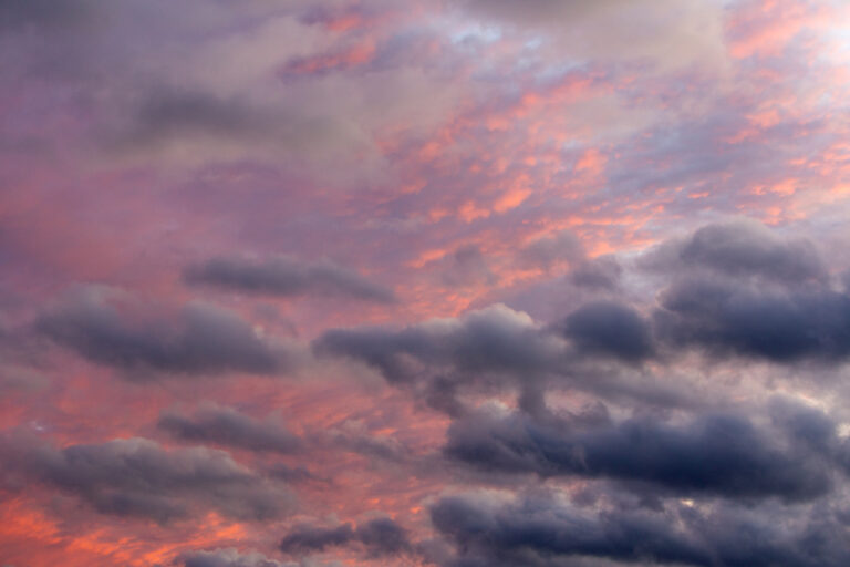 Cloudy Sunset Sky