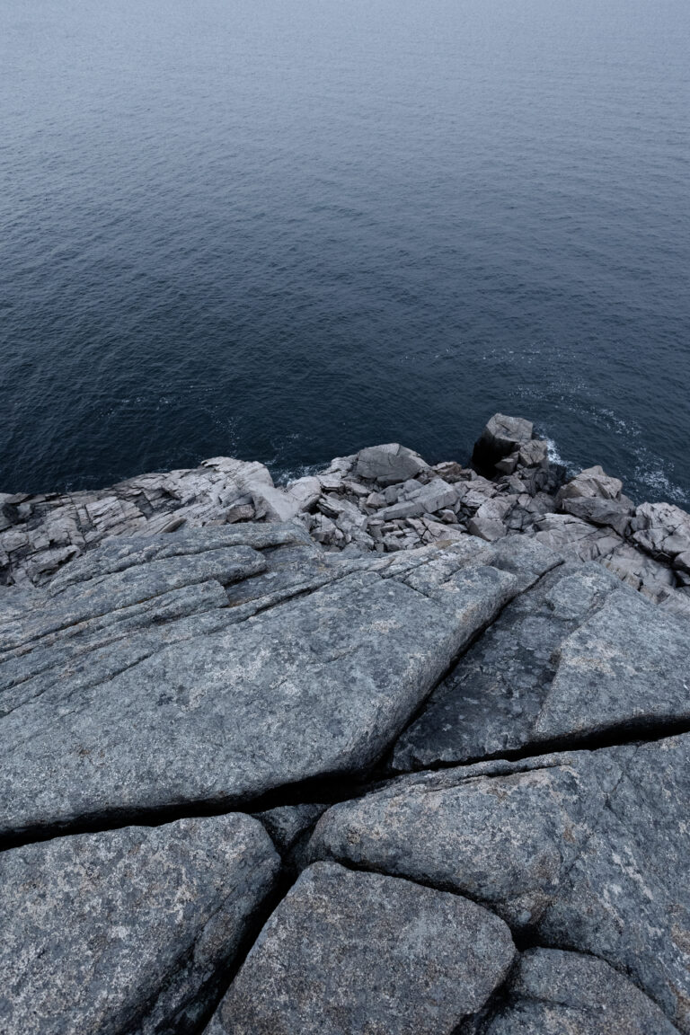 Looking Down at the Ocean