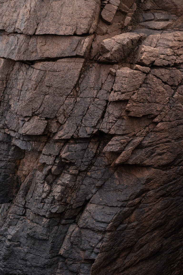 Jagged Ocean Cliff Rocks