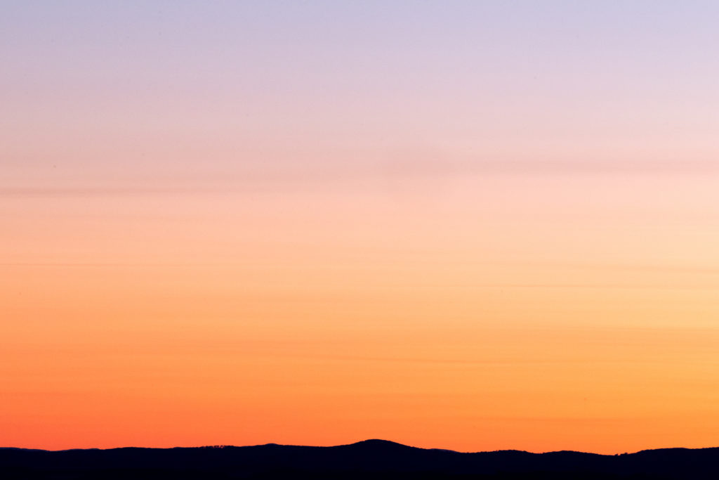 Distant Mountain Silhouette