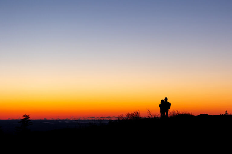 Hikers at Sunrise