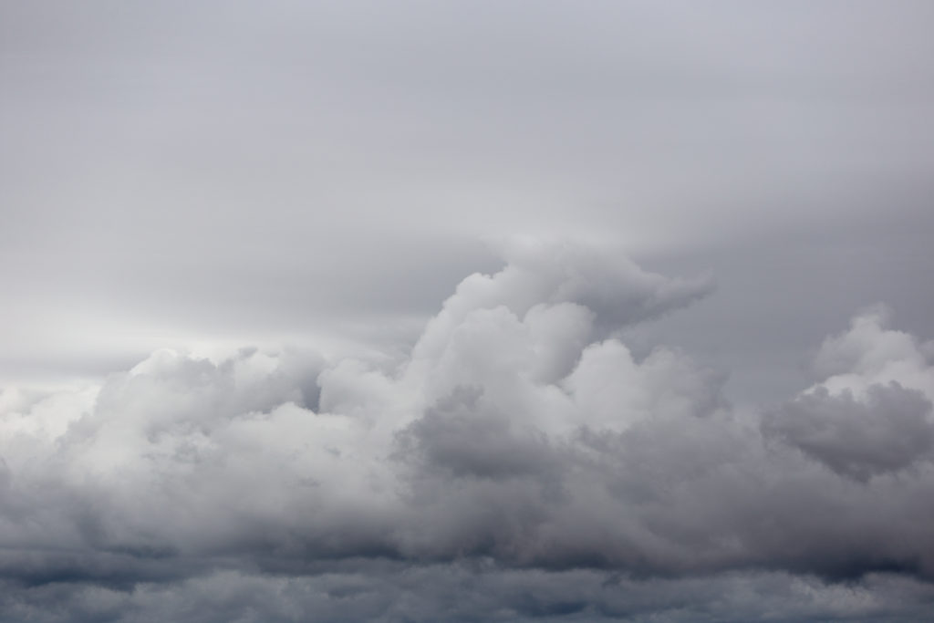 Blanket of Clouds, in Black and White