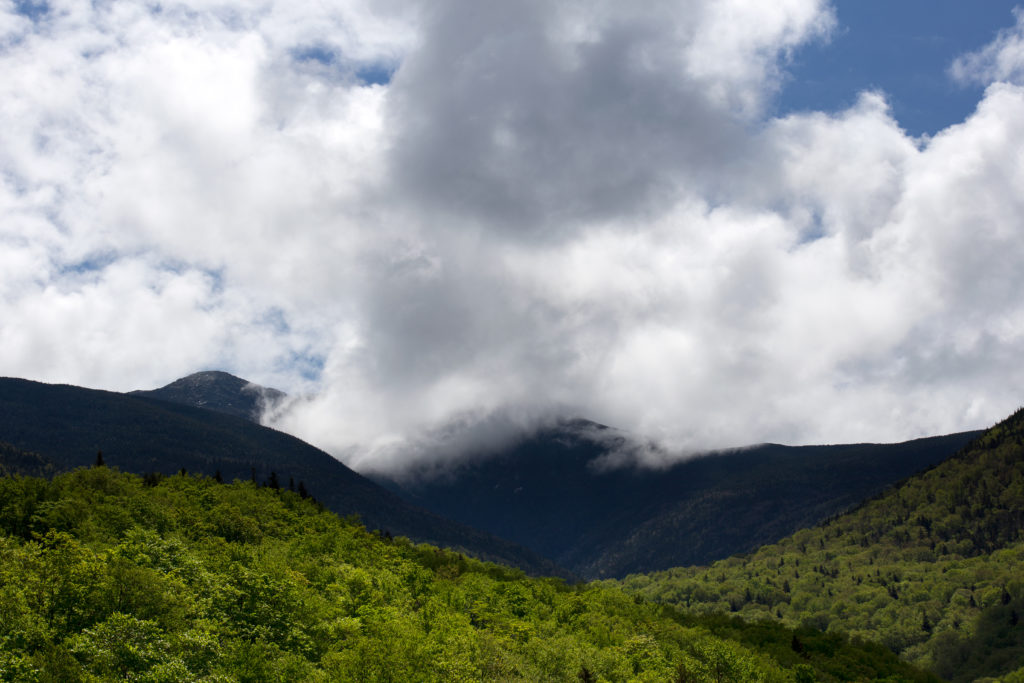 Low Summer Clouds Covering Mountain