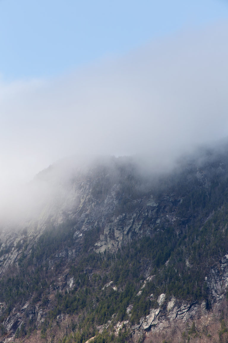 Fog Burning Off the Mountain