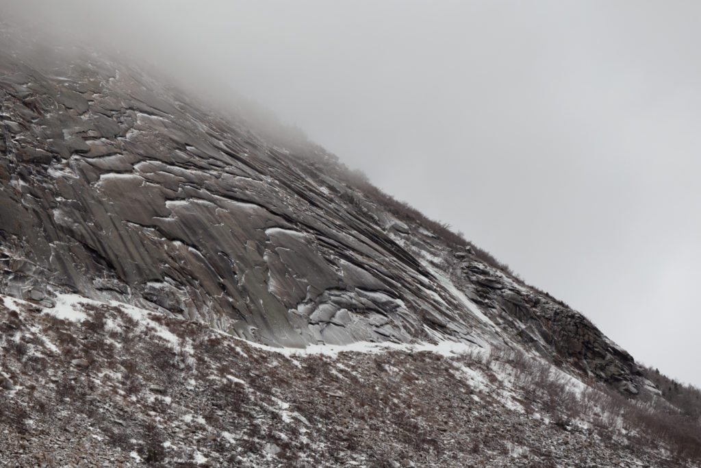 Rocky Mountainside in Winter