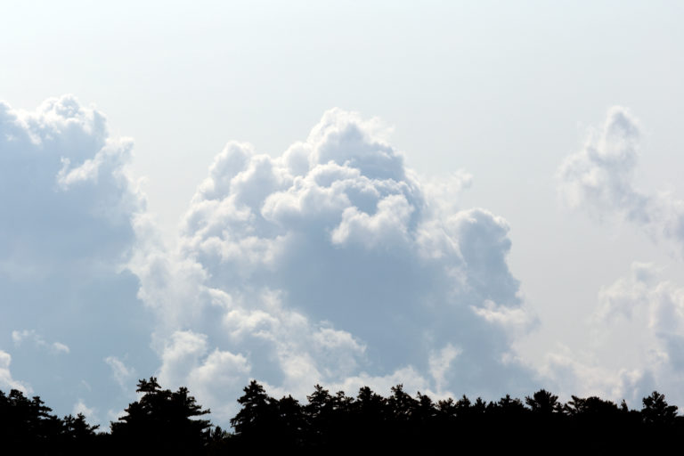 Large Puffy Cloud on the Horizon