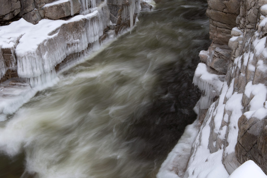 Rushing Icy Water