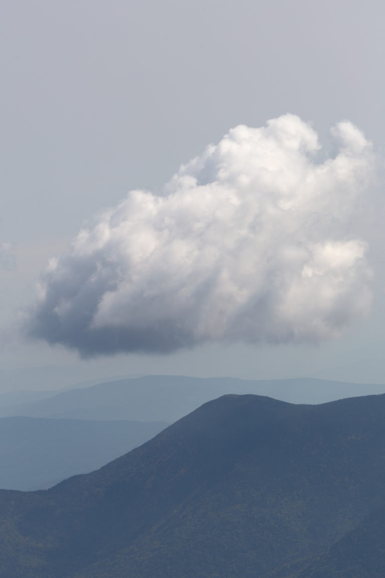 Cloud Hanging Over a Mountain