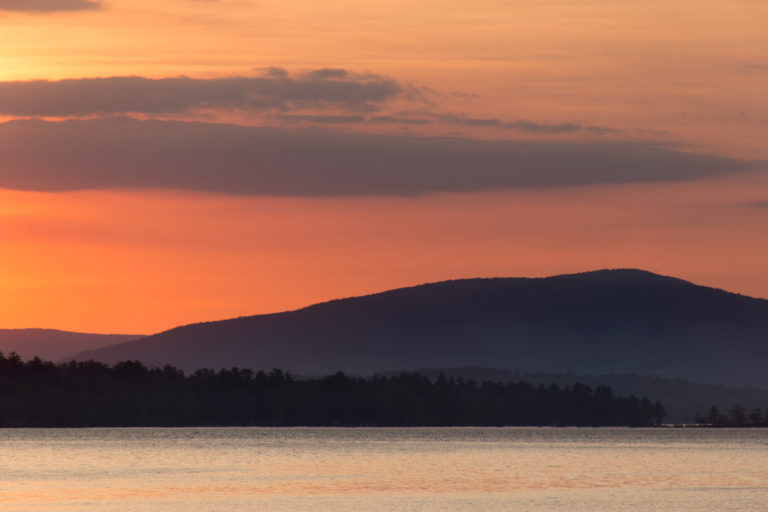 Calm Sunset View at the Lake