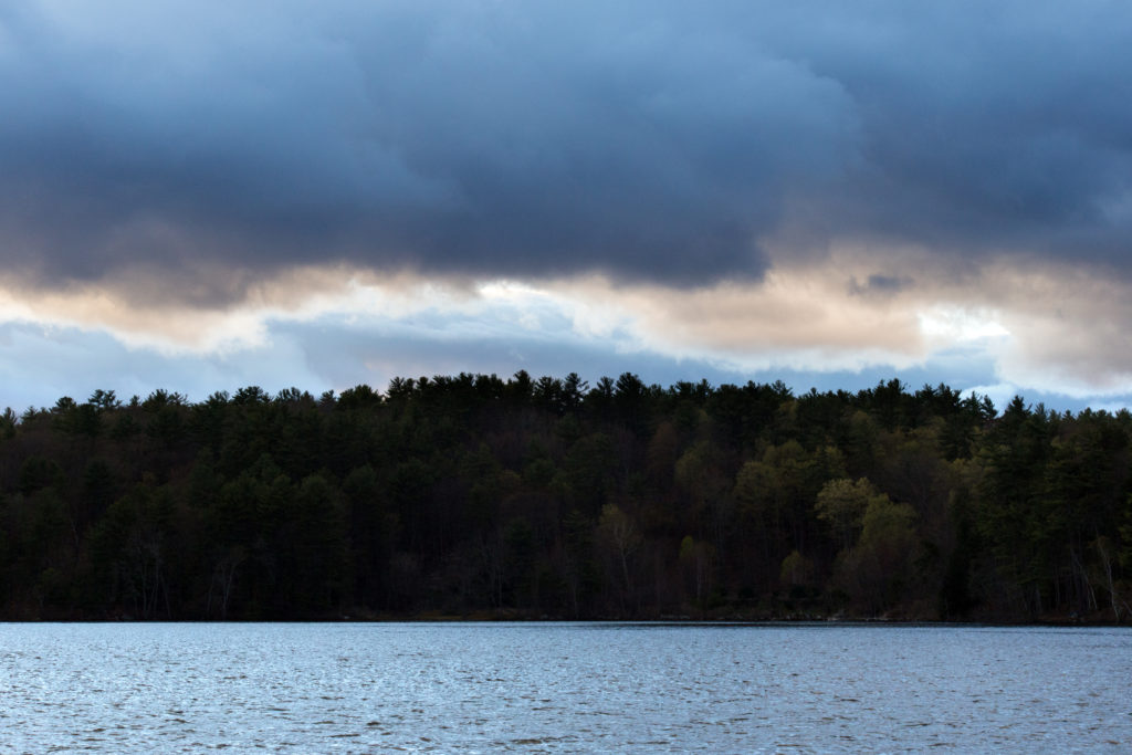 Clouds Hanging Over Island