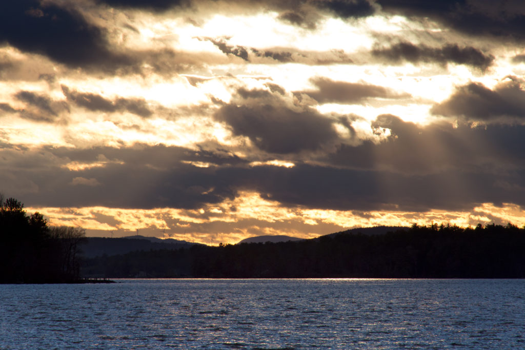 Golden Skies Over Water