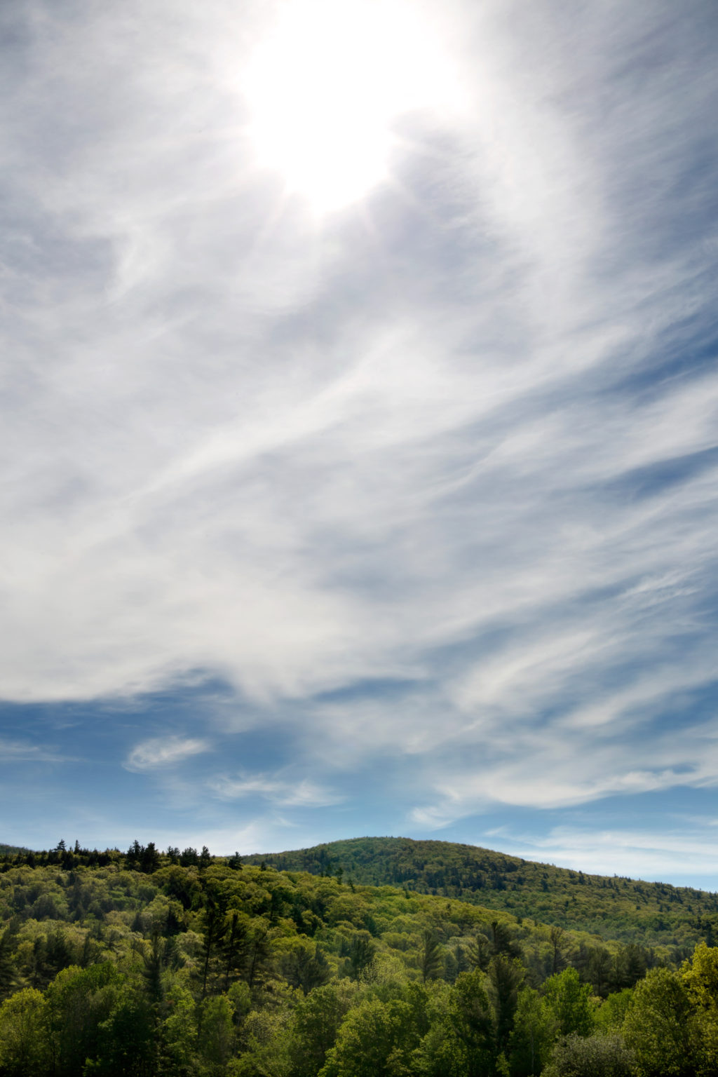 Bright Clouds Over Mountains