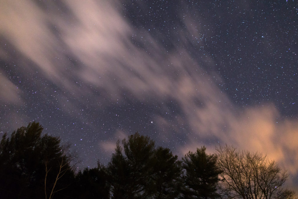 Clouds Moving Through Space