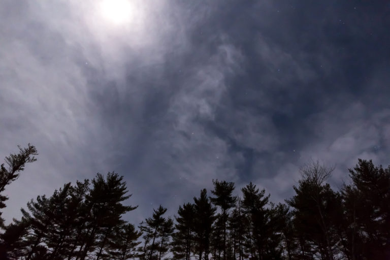 Moonlit Thin Cloud Cover