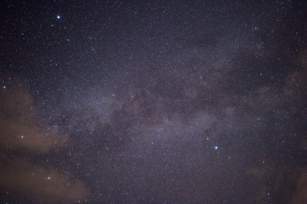 Subtle Milky Way in Night Sky