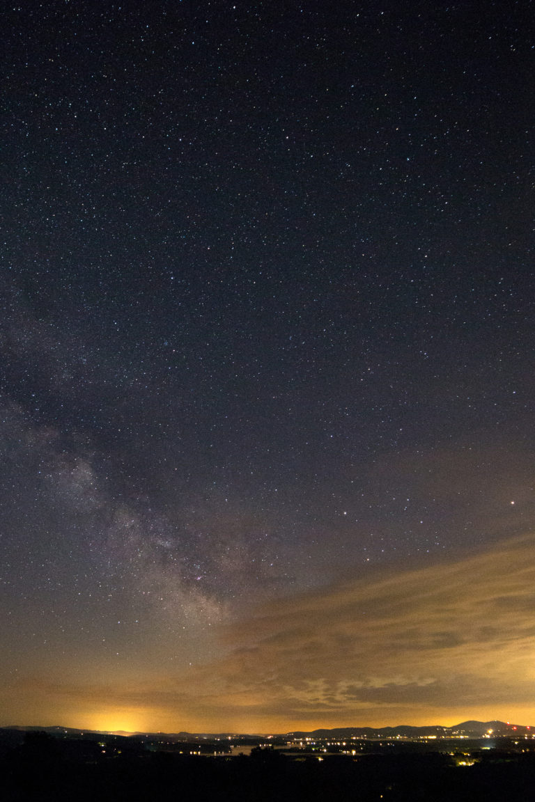 Night Sky with Bright Horizon